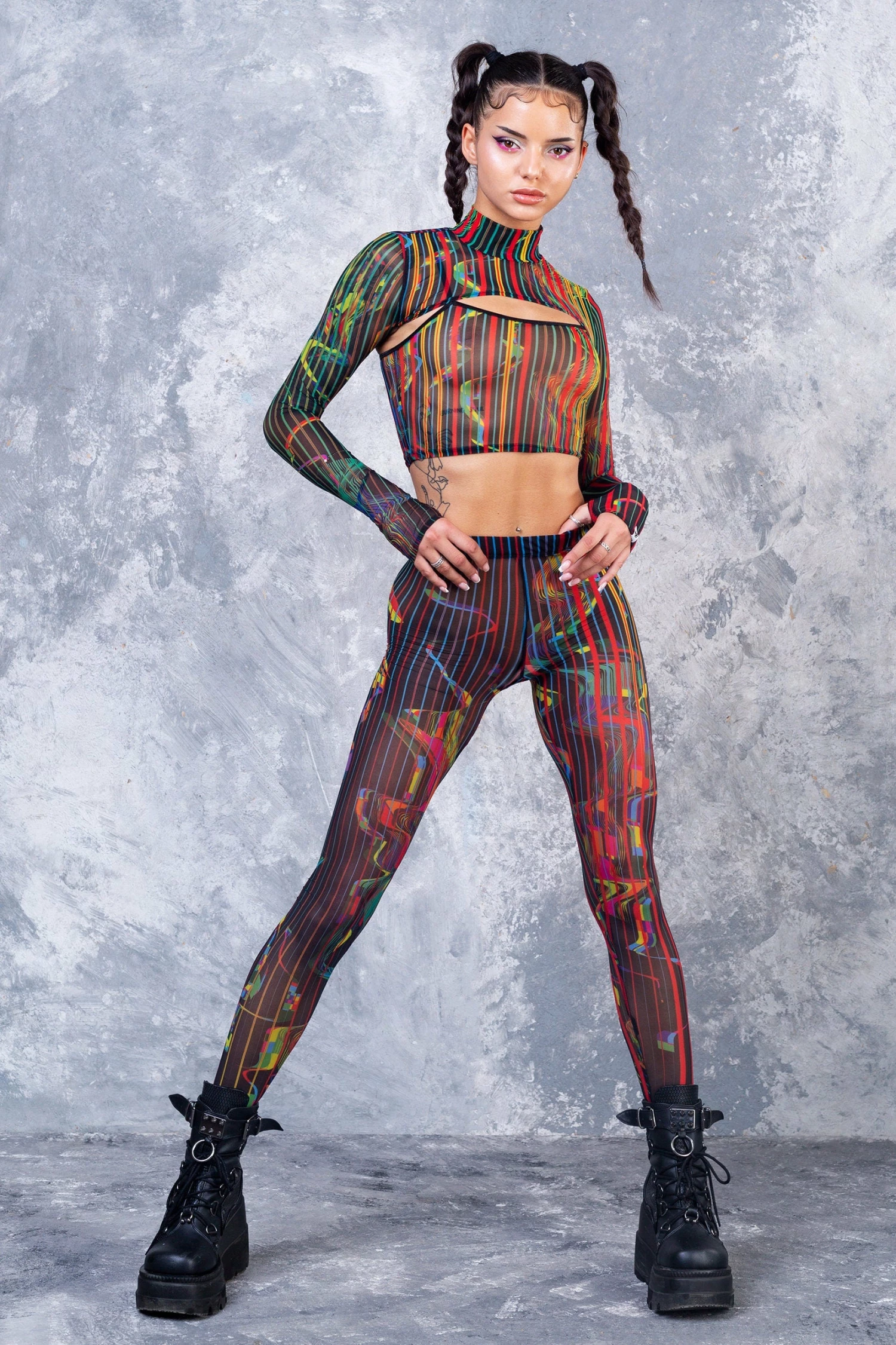 Buy ๐งจ Badinka Simulation Mesh Leggings ๐ 5 Buy ๐งจ Badinka Simulation Mesh Leggings ๐ - Image 3