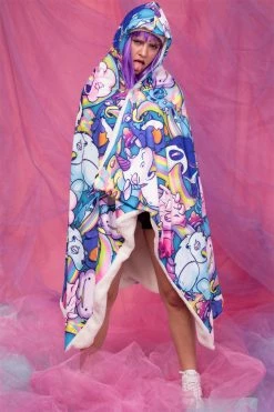 Badinka Shop 9 Best Pirce ๐ BADINKA Sick Of You Hooded Blanket (Blue) โญ