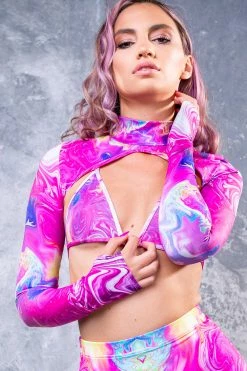 Top 10 ✨ BADINKA 🍬 Candy Flip Rave Shrug Set 👍