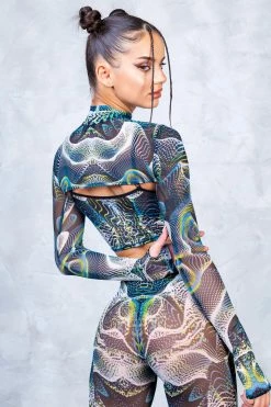 Badinka Shop 21 Deals โญ BADINKA Vapor Trance Mesh 2 Piece Shrug Top โ