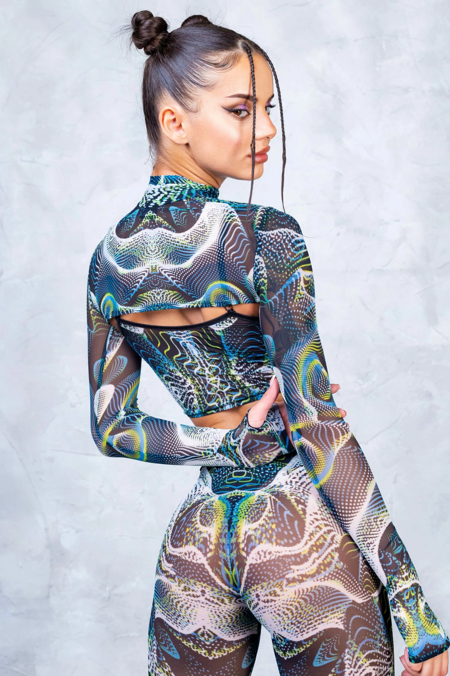 Deals ⭐ BADINKA Vapor Trance Mesh 2 Piece Shrug Top ⌛ 2 Deals ⭐ BADINKA Vapor Trance Mesh 2 Piece Shrug Top ⌛