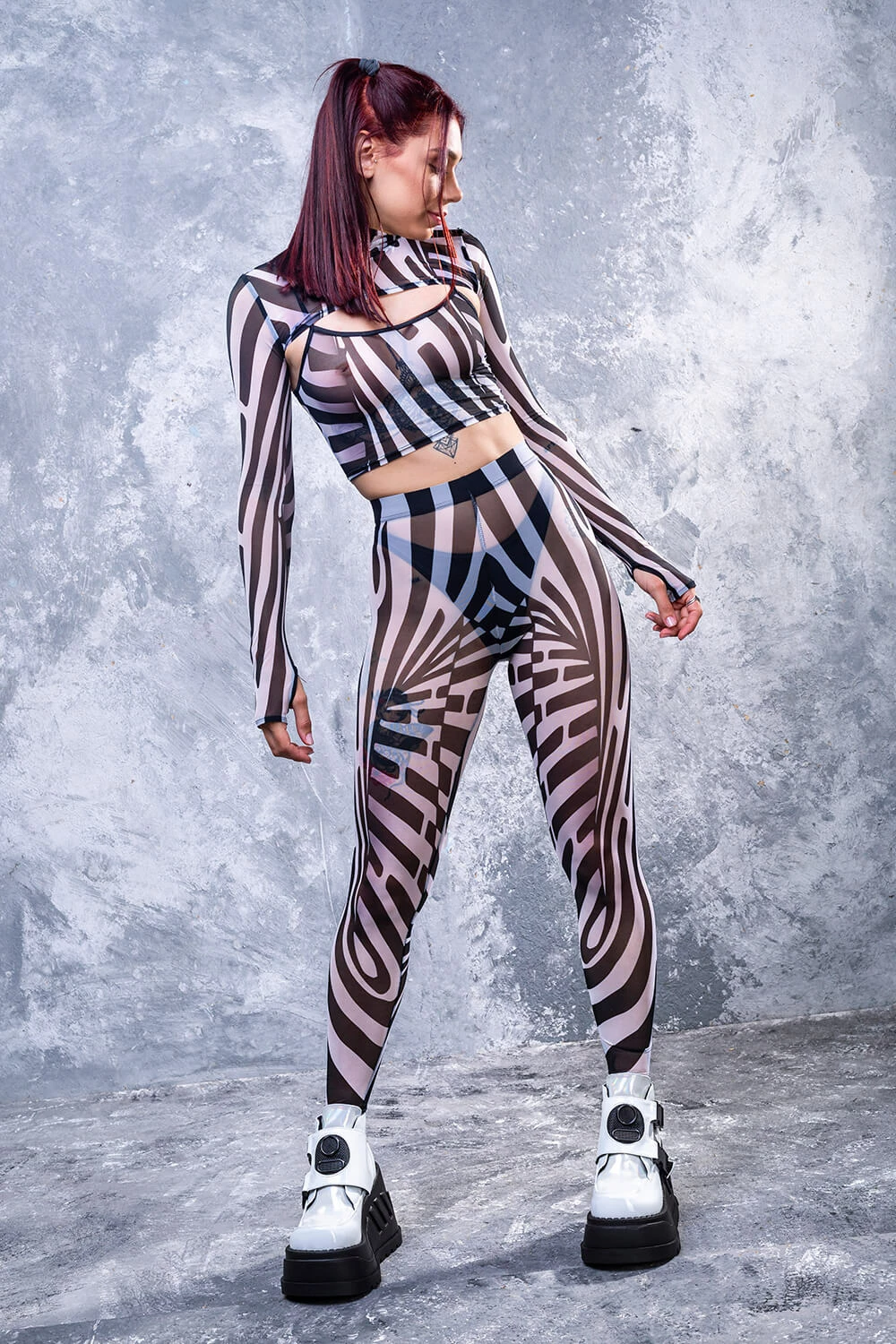 Best Sale 🤩 BADINKA Illusion Mesh Rave Set 👍 5 Best Sale 🤩 BADINKA Illusion Mesh Rave Set 👍 - Image 3