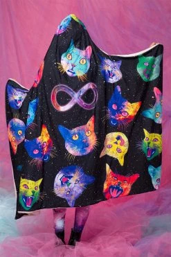 Best reviews of 👍 BADINKA Cosmic Kitties Hoodie Blanket ⭐ -Badinka Shop 4 a5837446 ea0e 497a 8322 ed5d2cb9db1c