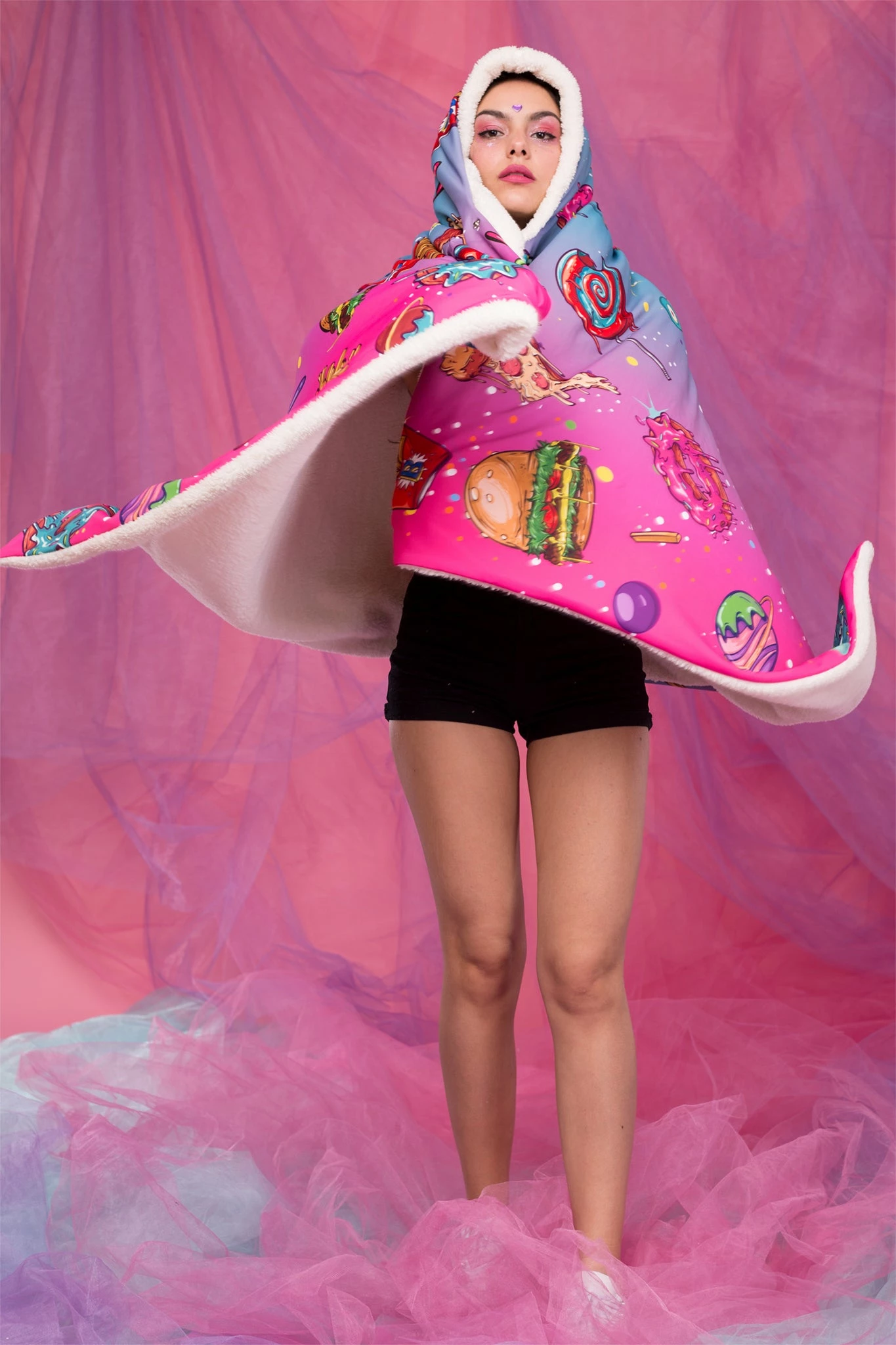 Brand new π₯ BADINKA Cosmic Munchiez Hoodie Blanket β€οΈ 7 Brand new π₯ BADINKA Cosmic Munchiez Hoodie Blanket β€οΈ - Image 5