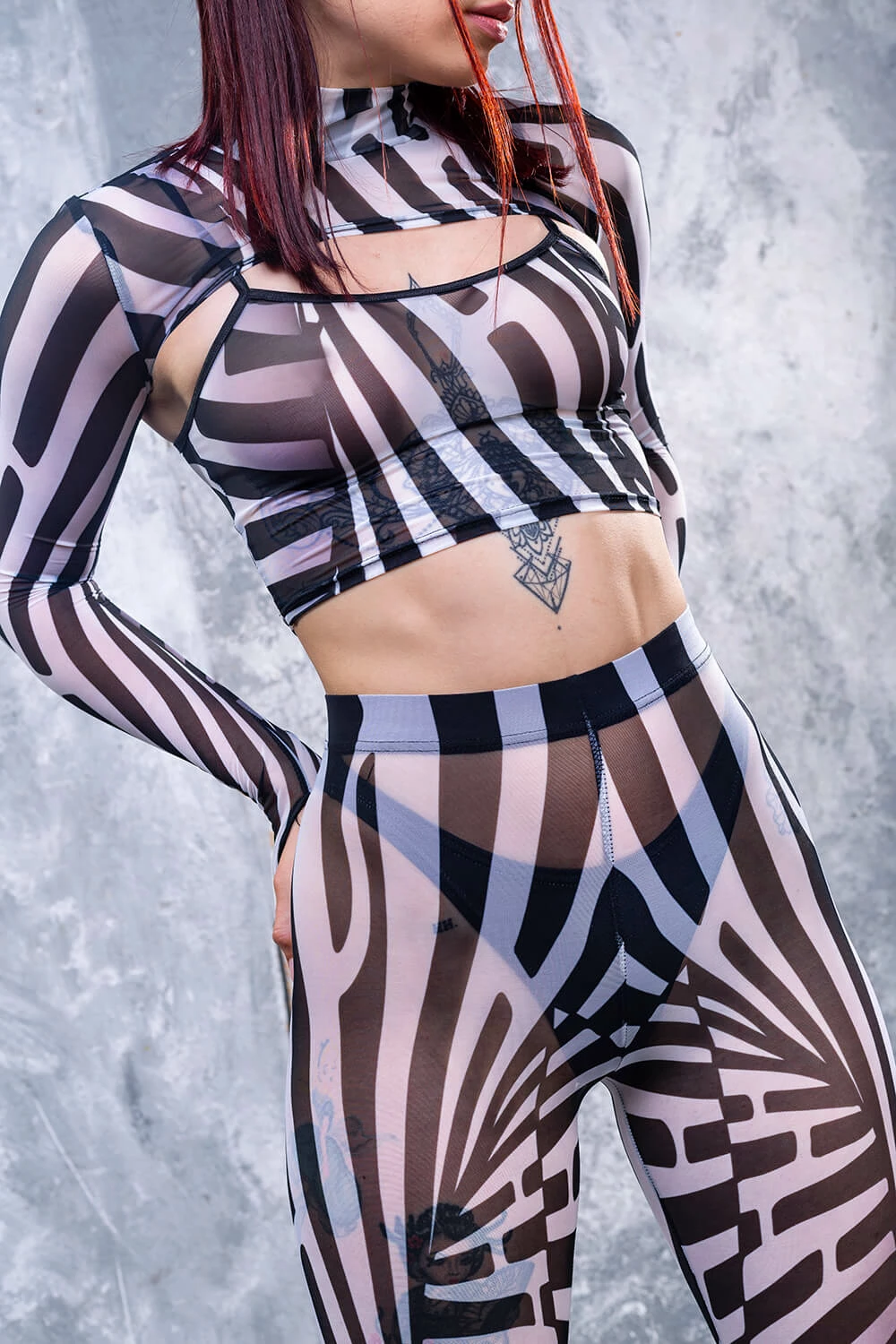 Best Sale 🤩 BADINKA Illusion Mesh Rave Set 👍 8 Best Sale 🤩 BADINKA Illusion Mesh Rave Set 👍 - Image 6