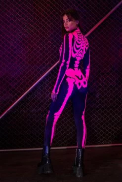 Promo 🛒 BADINKA Raspberry Neon Skeleton Costume 😉 -Badinka Shop IMG 0648