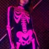 Promo 🛒 BADINKA Raspberry Neon Skeleton Costume 😉