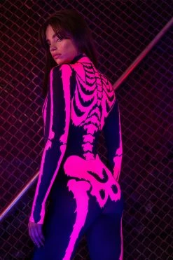 Promo 🛒 BADINKA Raspberry Neon Skeleton Costume 😉 -Badinka Shop IMG 0669