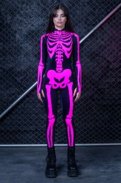 Promo 🛒 BADINKA Raspberry Neon Skeleton Costume 😉 -Badinka Shop IMG 0686