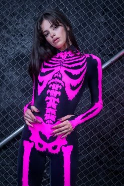 Promo 🛒 BADINKA Raspberry Neon Skeleton Costume 😉 -Badinka Shop IMG 0690