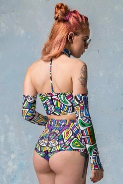 Flash Sale 😀 BADINKA Psy Mosaic Tube Top 🌟