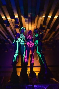 Top 10 ⌛ BADINKA Acid Neon Skeleton Costume 👍 -Badinka Shop il fullxfull.3339623484 o52r