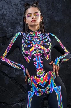 Cheap โค๏ธ BADINKA Rainbow Skeleton Costume ๐