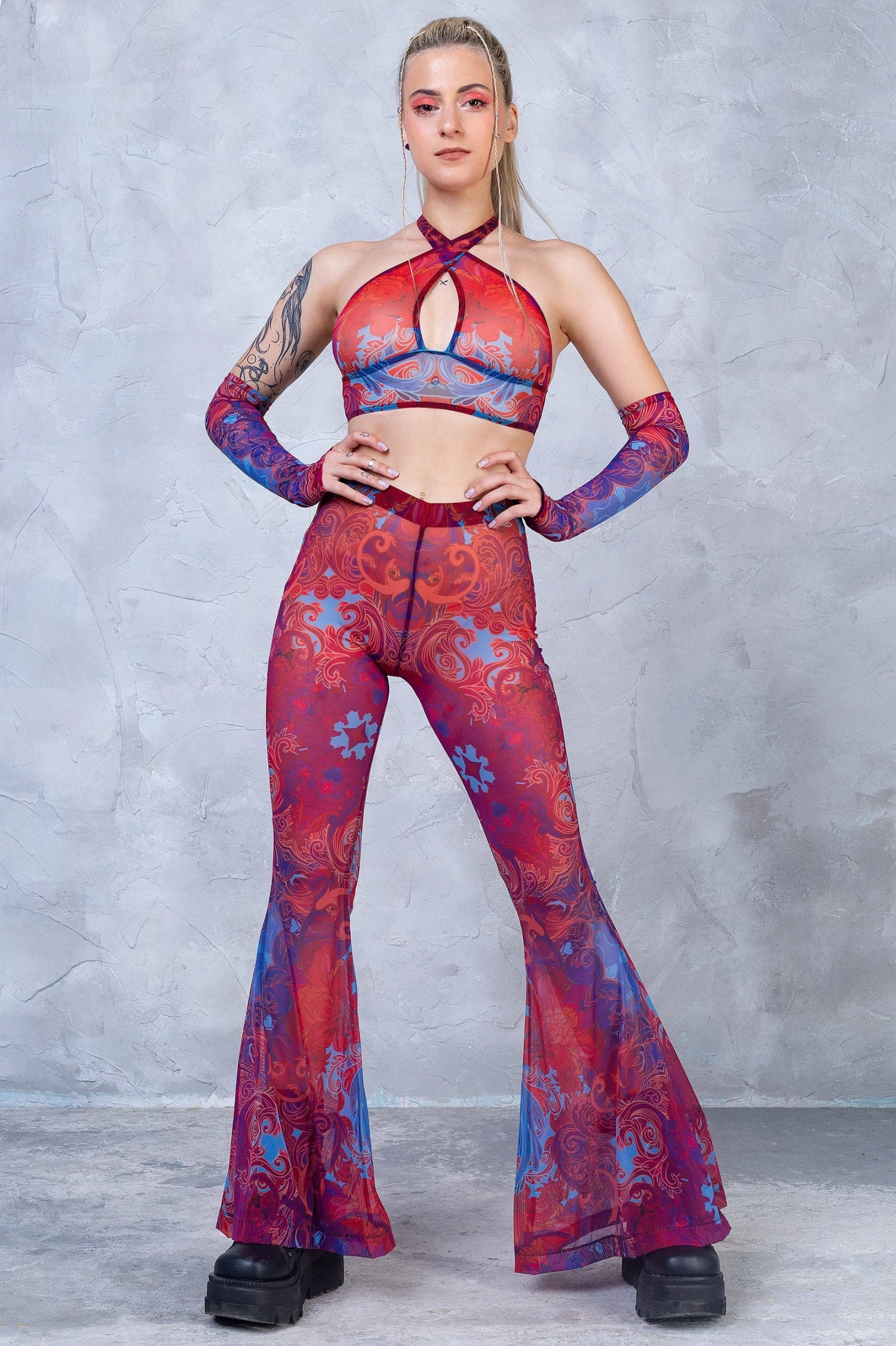 Budget π BADINKA Jumon Halter Criss Cross Mesh Top β€οΈ 5 Budget π BADINKA Jumon Halter Criss Cross Mesh Top β€οΈ - Image 3