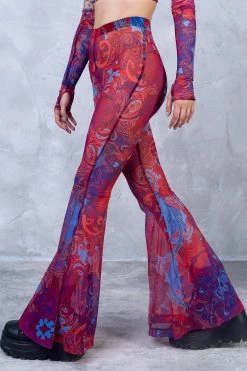 Coupon โ๏ธ Badinka Jumon Bell Bottom Mesh Pants ๐