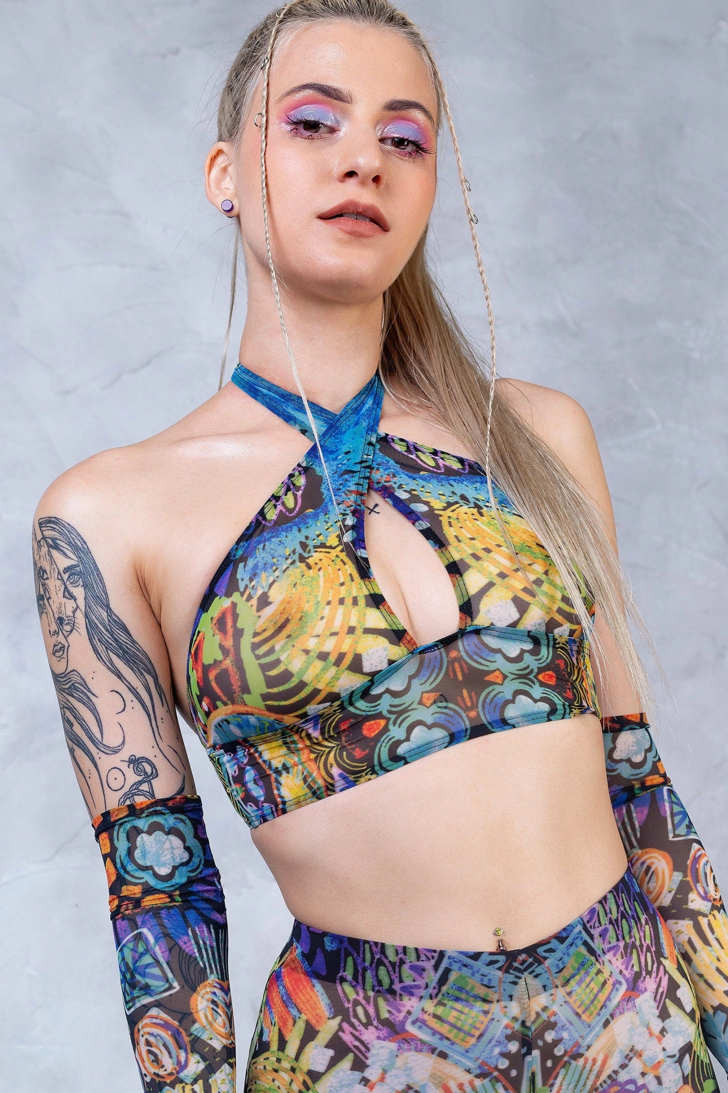 Flash Sale 🤩 BADINKA Delirium Halter Criss Cross Mesh Top ⭐ 3 Flash Sale 🤩 BADINKA Delirium Halter Criss Cross Mesh Top ⭐