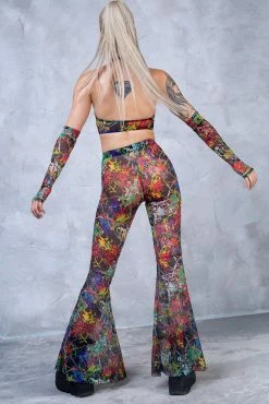 Deals 😉 Badinka Splash Bell Bottom Mesh Pants ✔️ -Badinka Shop il fullxfull.3975421889 9577 9b2bc716 ef6b 4a29 a85c 65aade9f2073