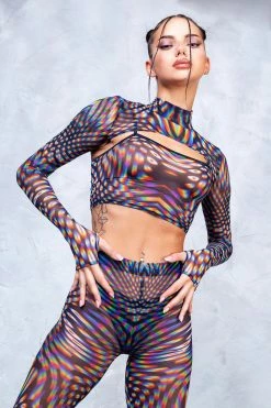 Best Pirce 🔥 Badinka Pulsar Mesh Leggings 🎁